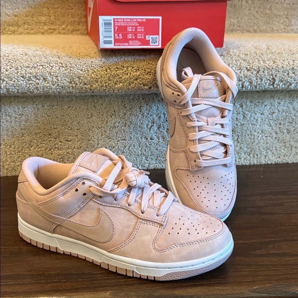 Nike Dunk Low Pink Suede Sneaker NEW